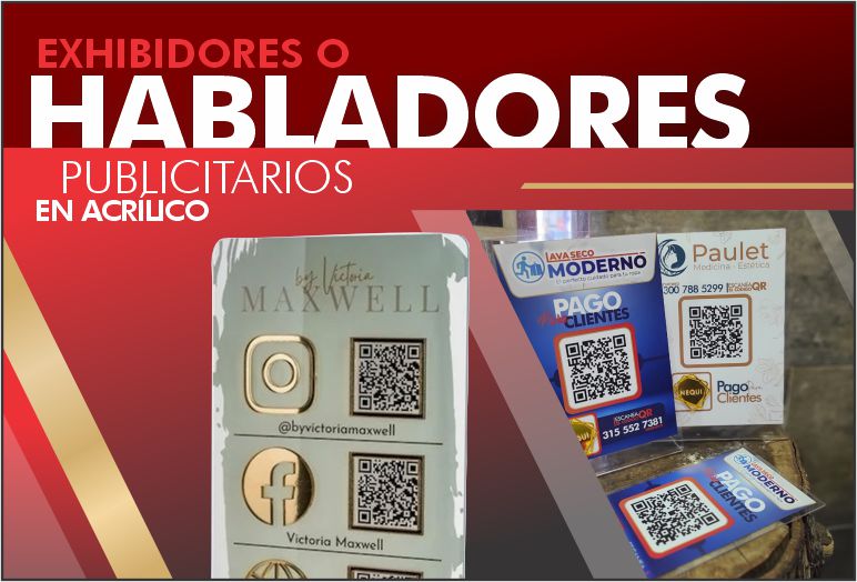 HABLADORES EN ACRILICO
